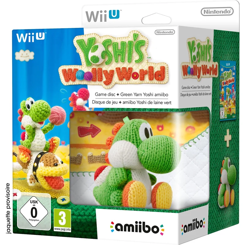 Jeu Wii U NINTENDO Yoshi's Woolly World + Amiibo Yoshi