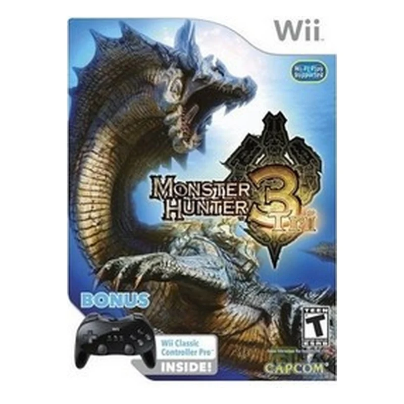 Jeu Wii NINTENDO Monster Hunter 3 +manette classique