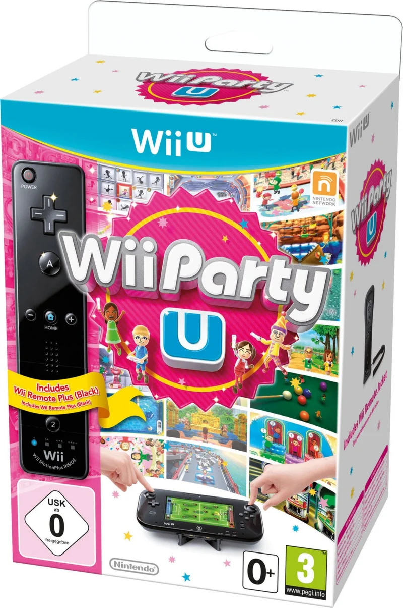 Jeu Wii U NINTENDO Wii Party U + Manette Wii U Plus Noire