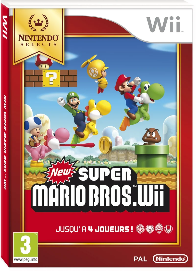 Jeu Wii NINTENDO New Super Mario Bros Selects
