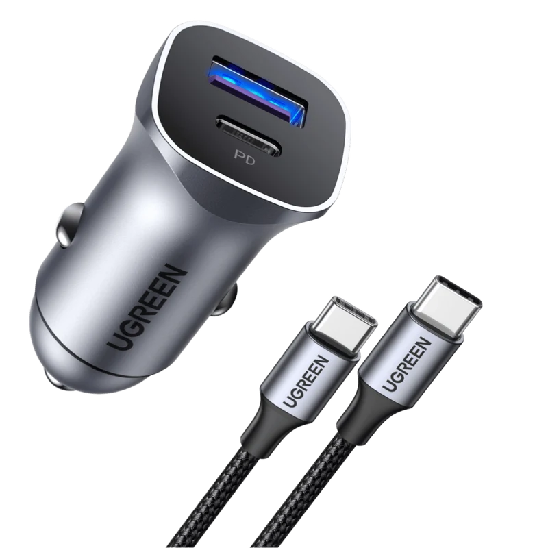 UGREEN Chargeur Voiture USB C 30W PD QC 3.0 PPS