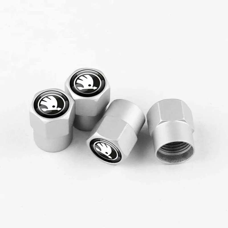 Bouchons de valve pneu Skoda (Lot de 4)