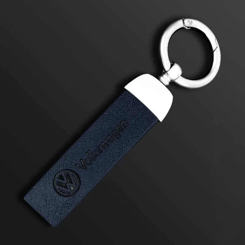 Porte-clés Volkswagen avec lanière en cuir