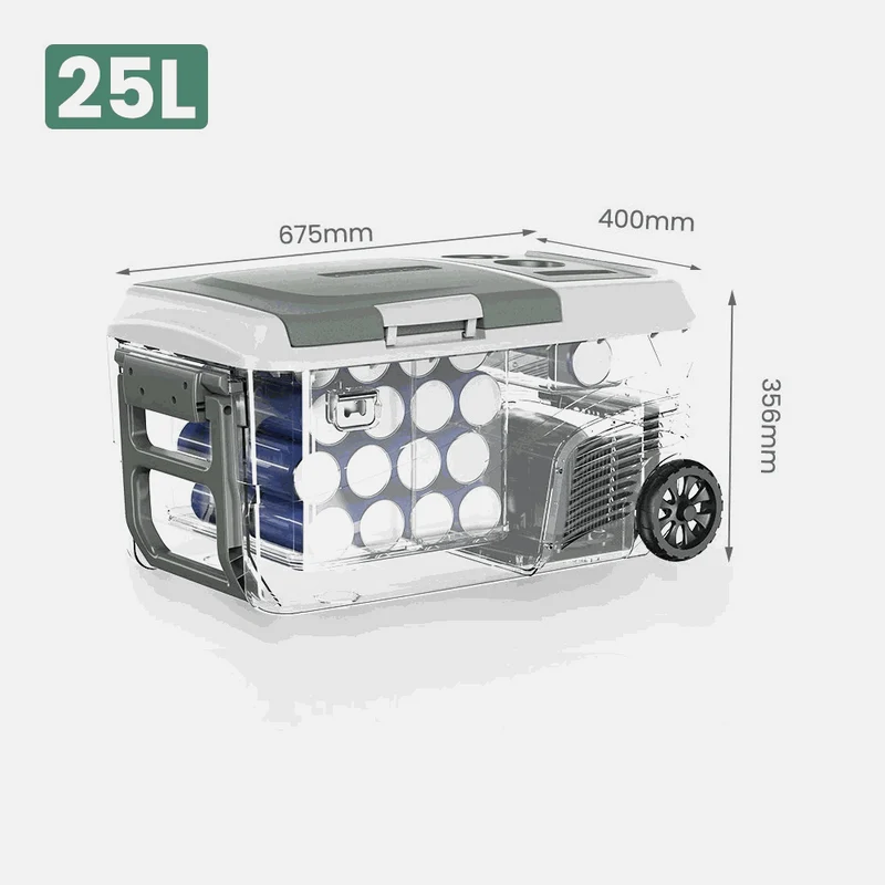 Glacière Frigo Portable 12V pour voiture, van et camping
