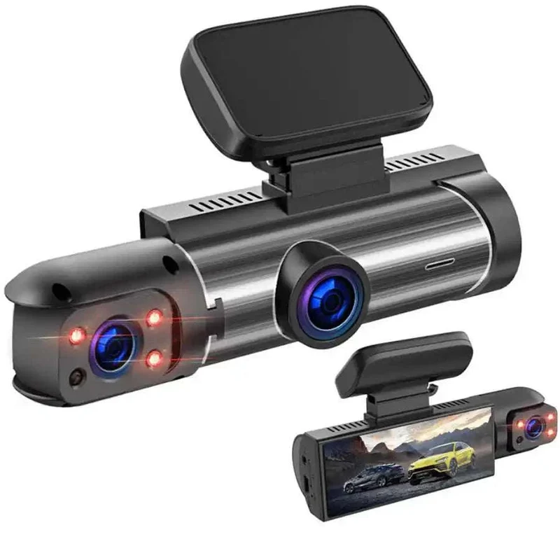 Dashcam NUOKAIQI 1080p vue avant et intérieure