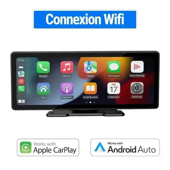 Écran Tactile CarPlay & Android Auto 10 pouces