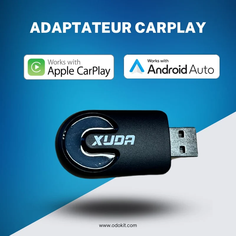 Dongle adaptateur sans fil USB & USB-C CarPlay & Android Auto