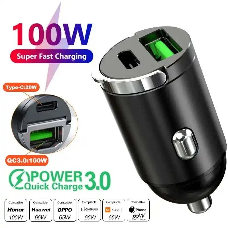 Chargeur voiture allume-cigare recharge rapide