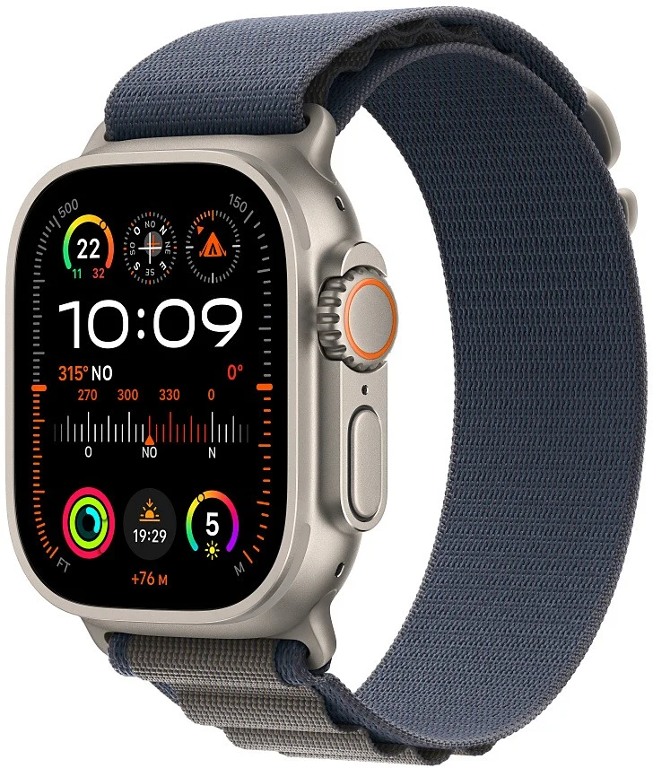 Bracelet APPLE Watch 49mm Boucle Alpine Bleu S