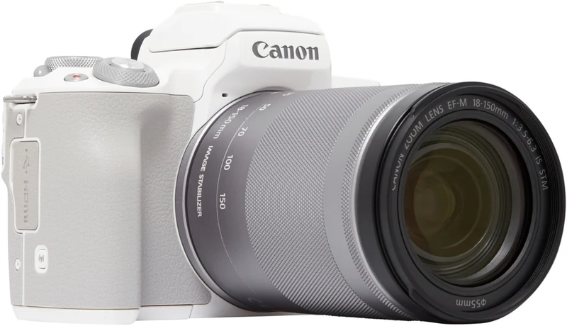 Appareil photo Hybride CANON EOS M50 Blanc + 18-150mm