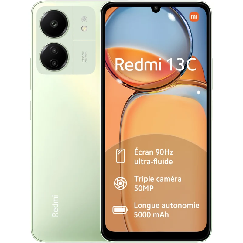 Smartphone XIAOMI Redmi 13C 128Go Vert