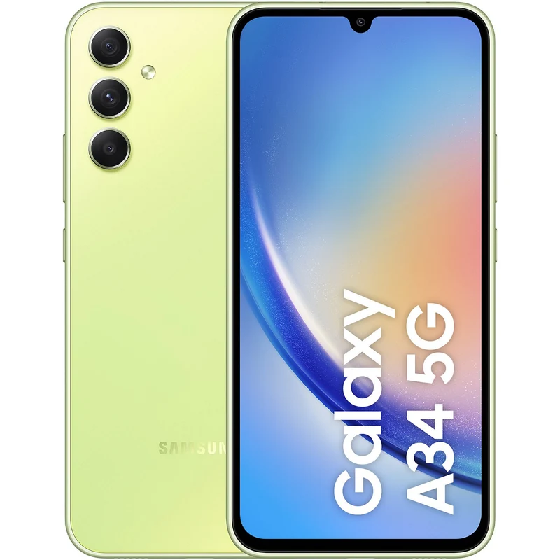 Smartphone SAMSUNG Galaxy A34 Lime 128Go 5G
