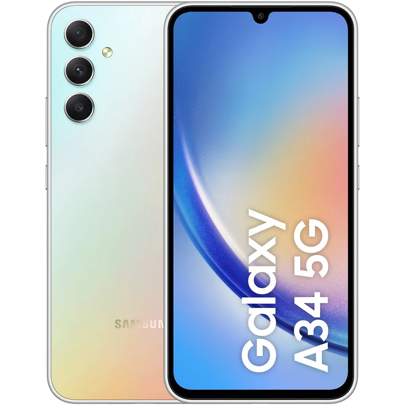 Smartphone SAMSUNG Galaxy A34 Argenté 128Go 5G