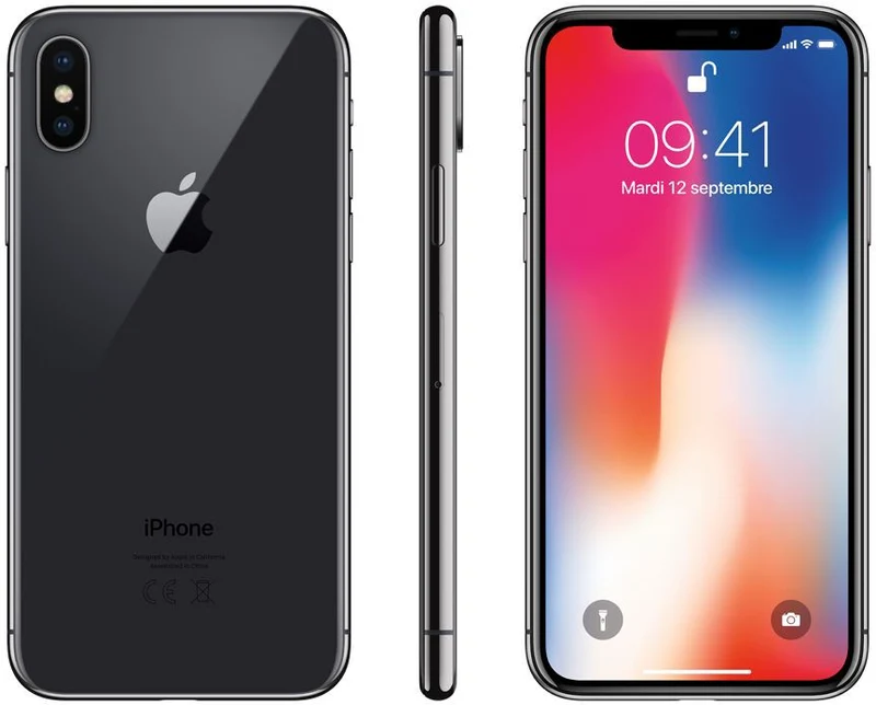 Smartphone APPLE iPhone X Gris Sidéral 64 GO