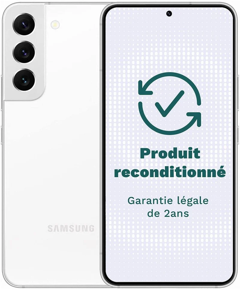 Smartphone SAMSUNG Galaxy S22 Blanc 128Go Très Bon État
