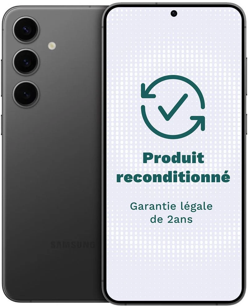 Smartphone SAMSUNG Galaxy S24 Noir 128Go Excellent État avec Batterie Neuve