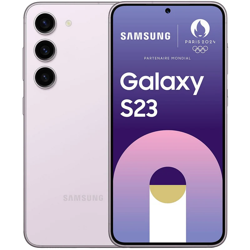 Smartphone SAMSUNG Galaxy S23 Violet 128Go Excellent État avec Batterie Neuve