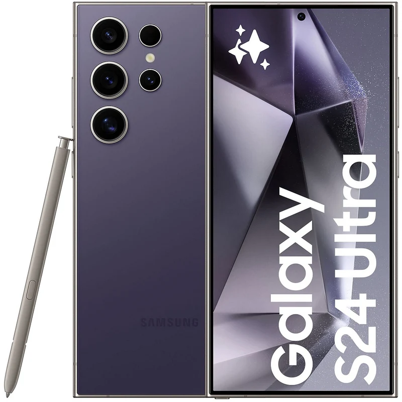 Smartphone SAMSUNG Galaxy S24 Ultra Violet 256Go Excellent État avec Batterie Neuve