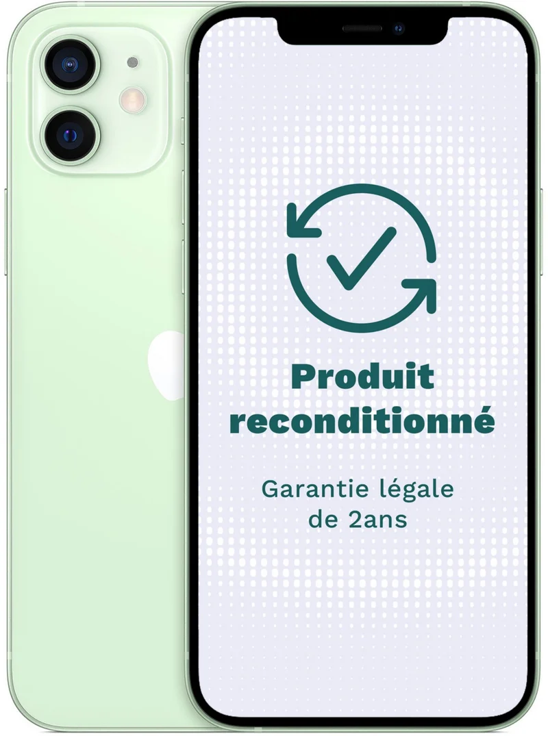 Smartphone APPLE iPhone 12 Vert 64Go Excellent État avec Batterie Neuve