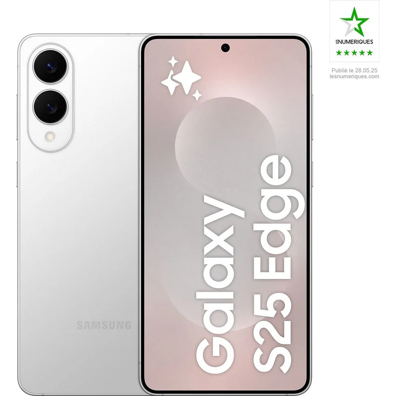 Smartphone SAMSUNG Galaxy S25 E Argent 256Go Batterie Neuve