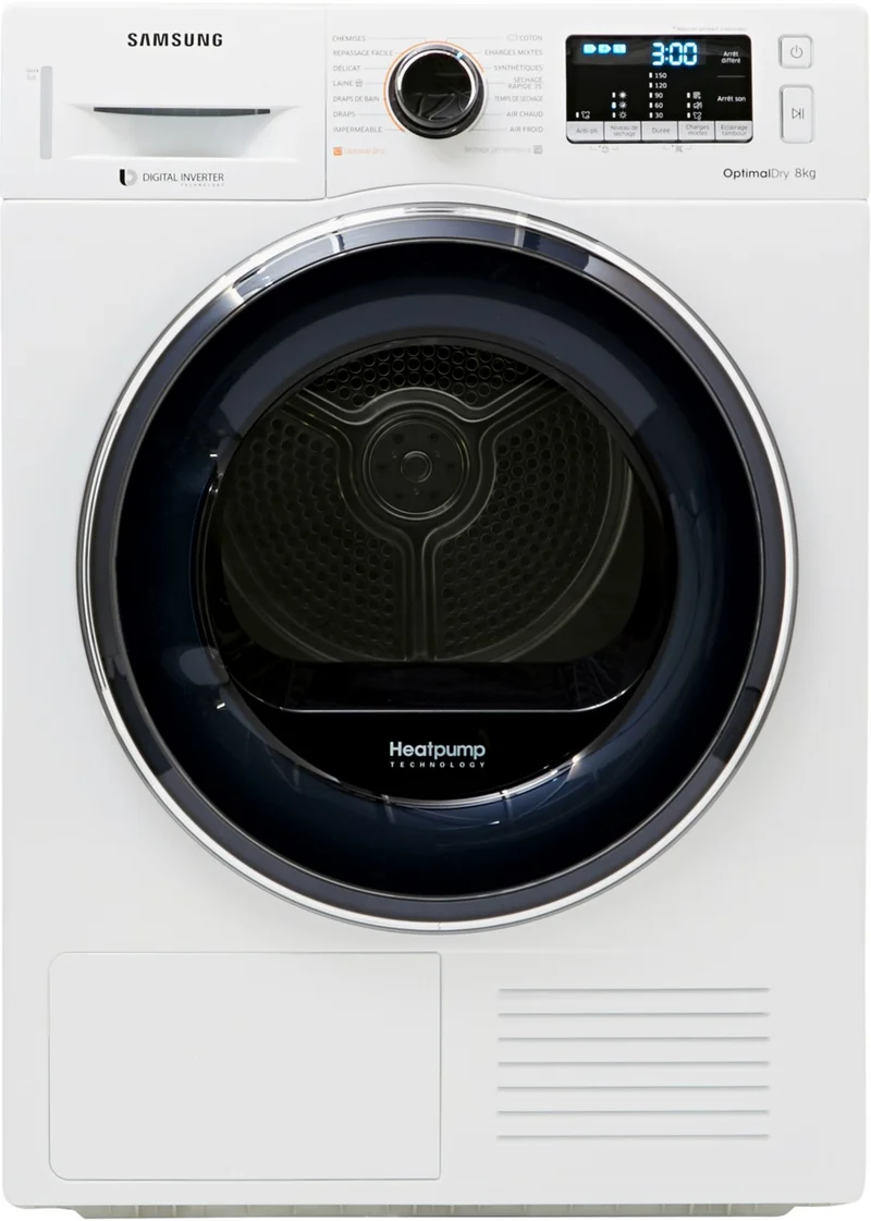 Sèche linge pompe à chaleur SAMSUNG DV80M52103W/EF