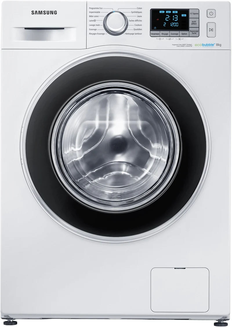 Lave linge hublot SAMSUNG ECOBUBBLE WF80F5EBW4W/EF
