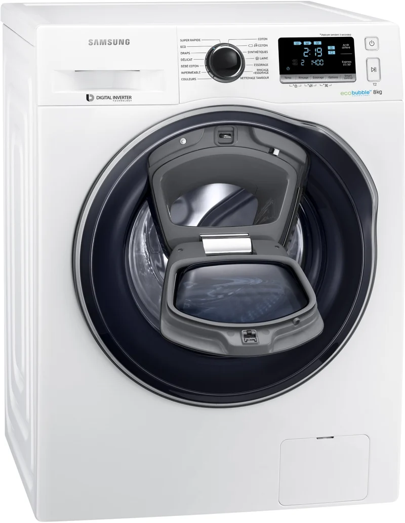 Lave linge hublot SAMSUNG ADD WASH WW80K6414QW