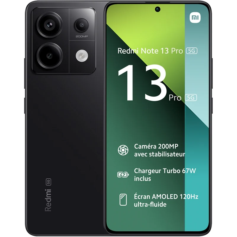 Smartphone XIAOMI Redmi Note 13 Pro 256Go Noir 5G