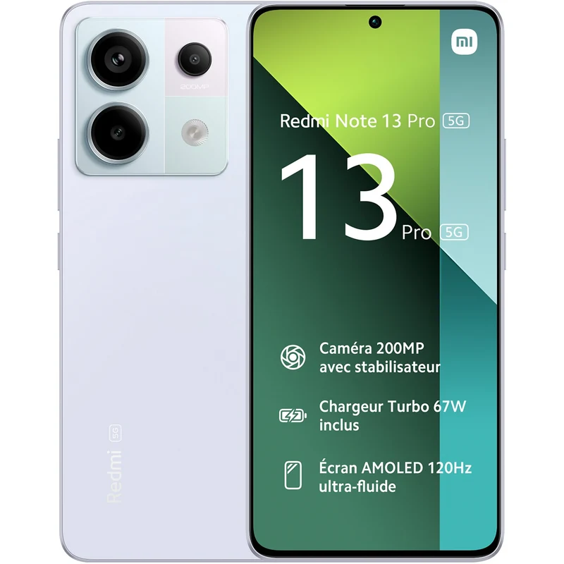 Smartphone XIAOMI Redmi Note 13 Pro 256Go Violet 5G