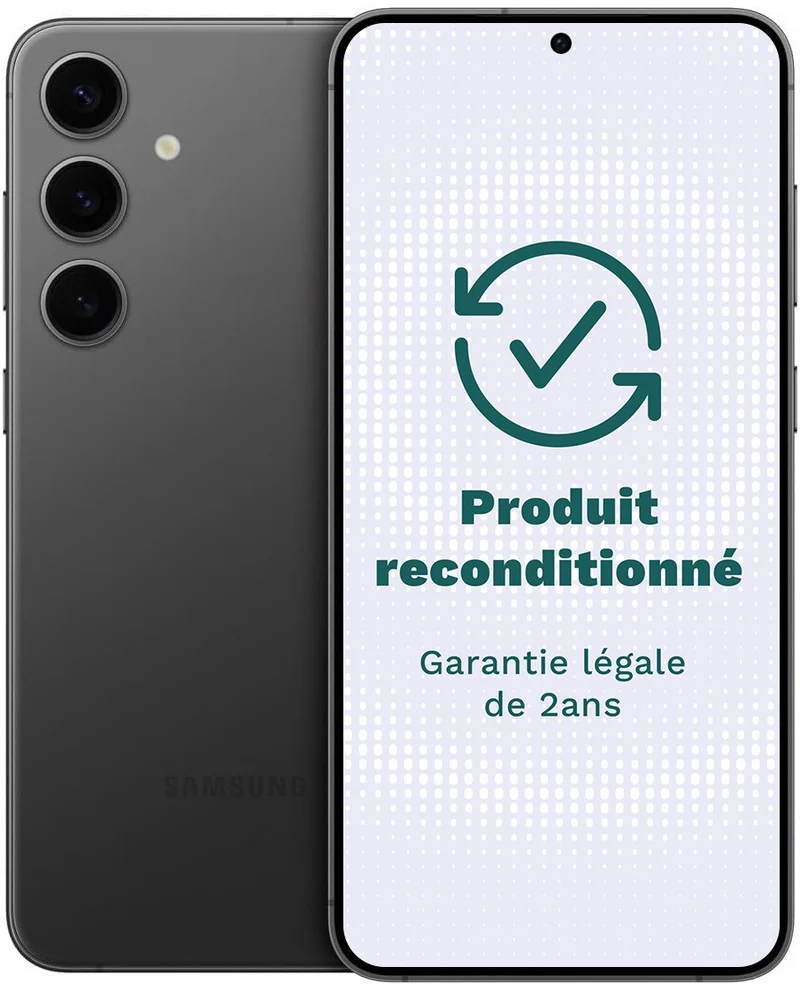Smartphone SAMSUNG Galaxy S24 Noir 256Go Excellent État avec Batterie Neuve