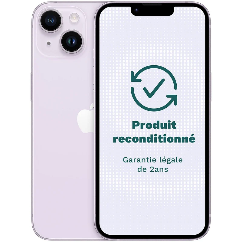 Smartphone APPLE iPhone 14 Mauve 128Go Excellent État