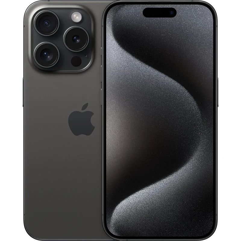 Smartphone APPLE iPhone 15 Pro 5G 128Go Titane Noir Excellent État avec Batterie Neuve