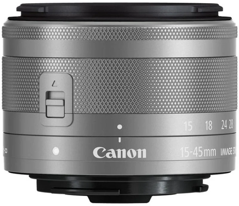 Objectif pour Hybride CANON EF-M 15-45mm f3.5-6.3 IS STM Argent