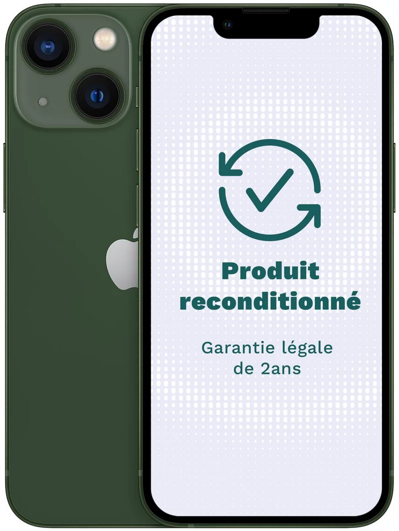 Smartphone APPLE iPhone 13 Vert 128Go Excellent État