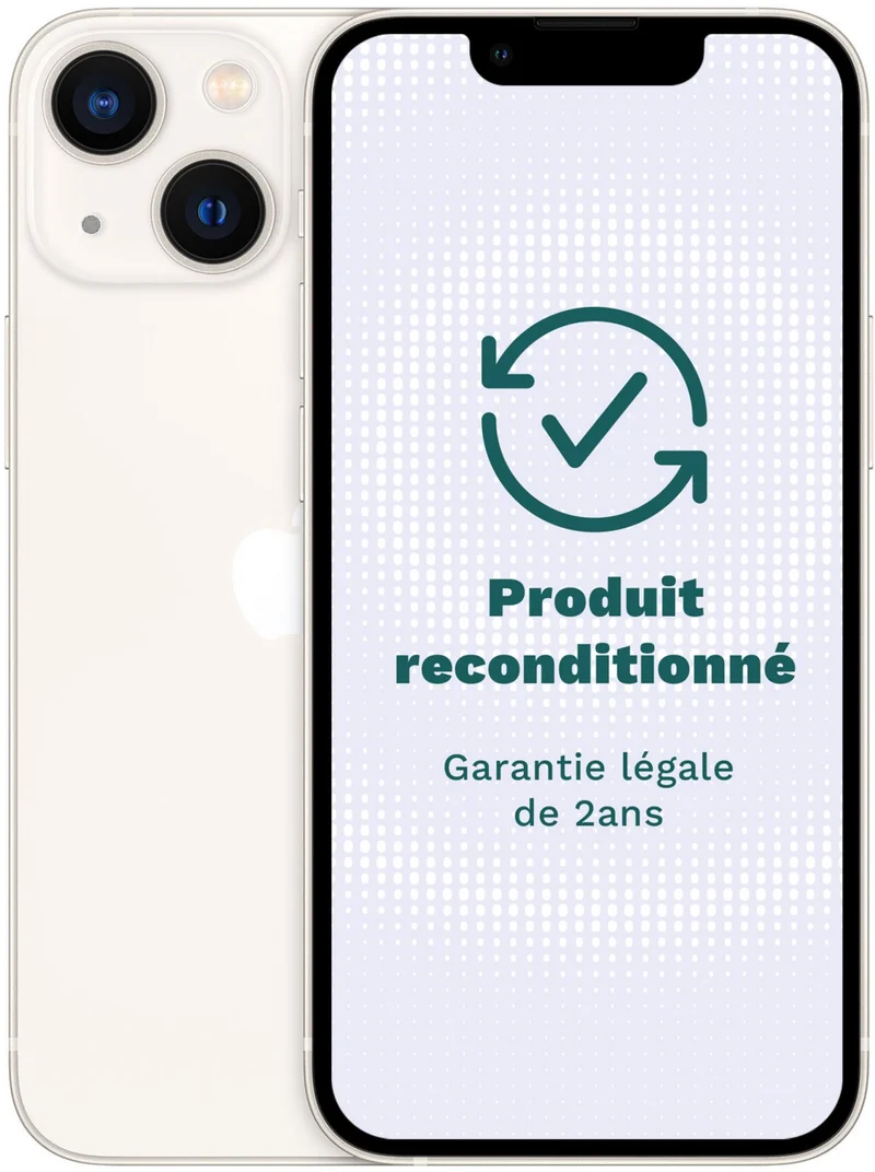 Smartphone APPLE iPhone 13 mini Blanc 128Go Très Bon État
