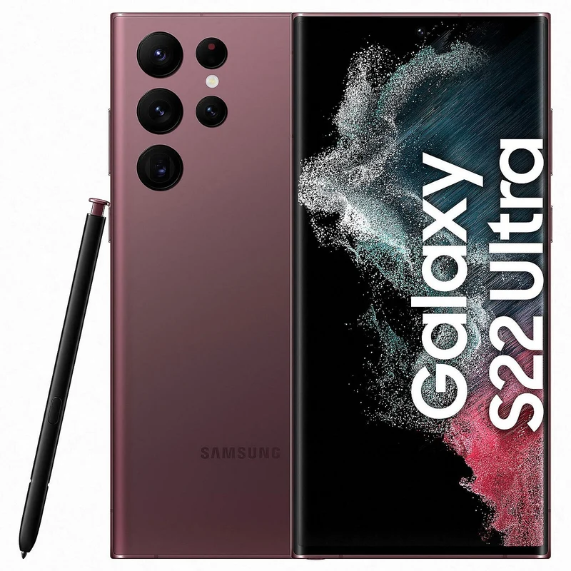 Smartphone SAMSUNG Galaxy S22 Ultra Violet128Go Excellent État avec Batterie Neuve