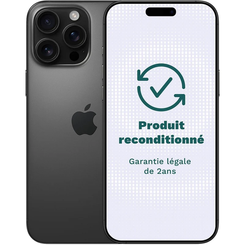 Smartphone APPLE iPhone 16 Pro Max Titane Noir 256Go
