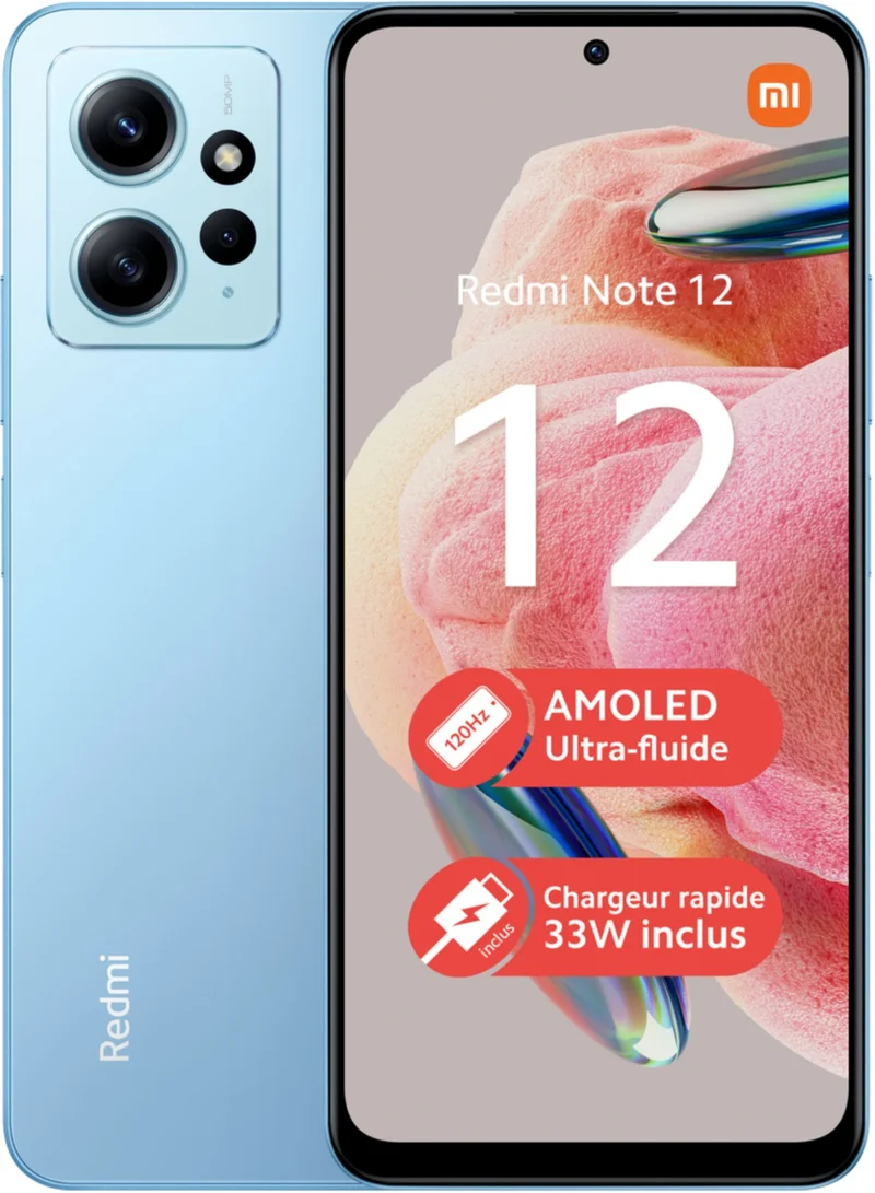 Smartphone XIAOMI Redmi Note 12 Bleu 4G