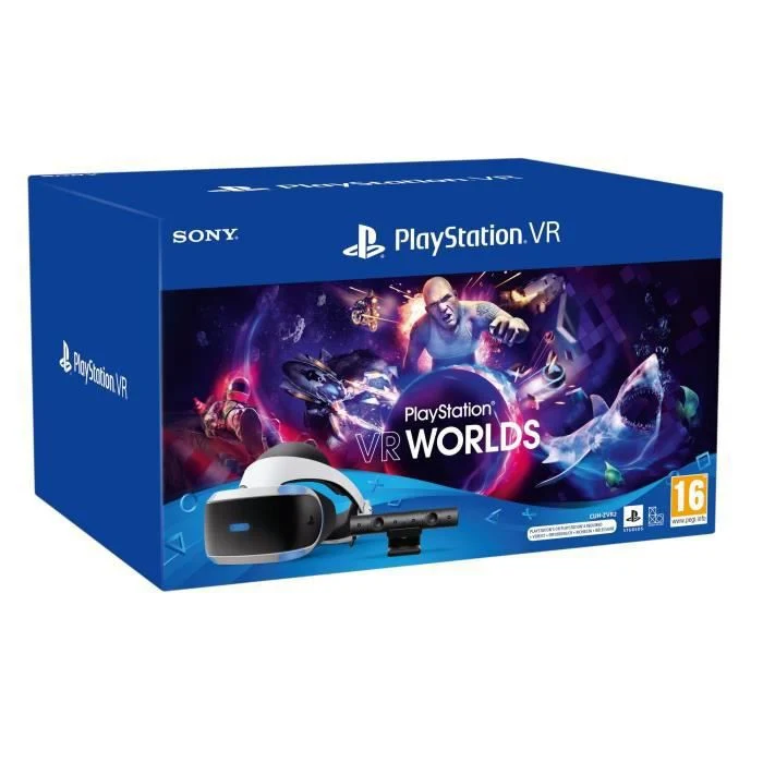 Casque de réalité virtuelle SONY MK5 + Camera V2 + VR Worlds (voucher)