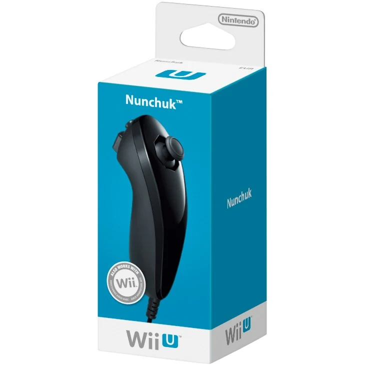 Manette NINTENDO Manette Nunchuk Wii U noire
