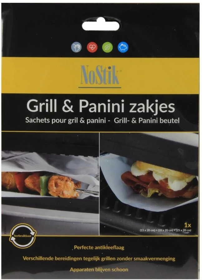 SET NOSTIK 3 SACS DE CUISSON PANINI