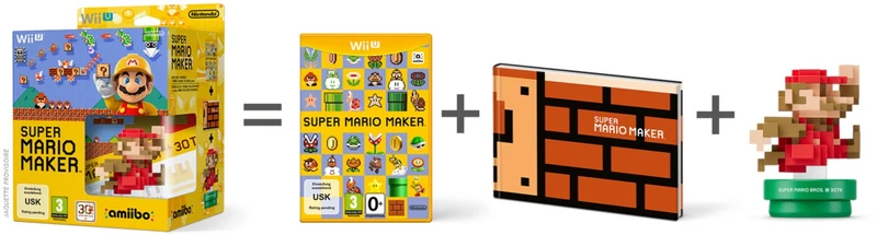 Jeu Wii U NINTENDO Super Mario Maker +Amiibo Mario +Artbook