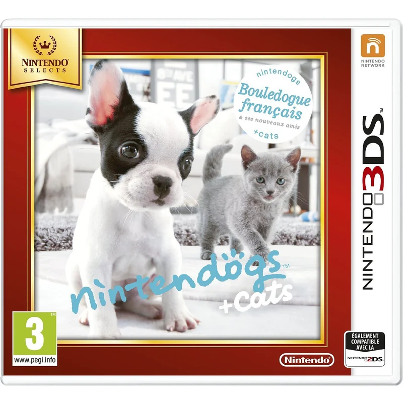 Jeu 3DS NINTENDO Nintendogs Bouledogue Selects