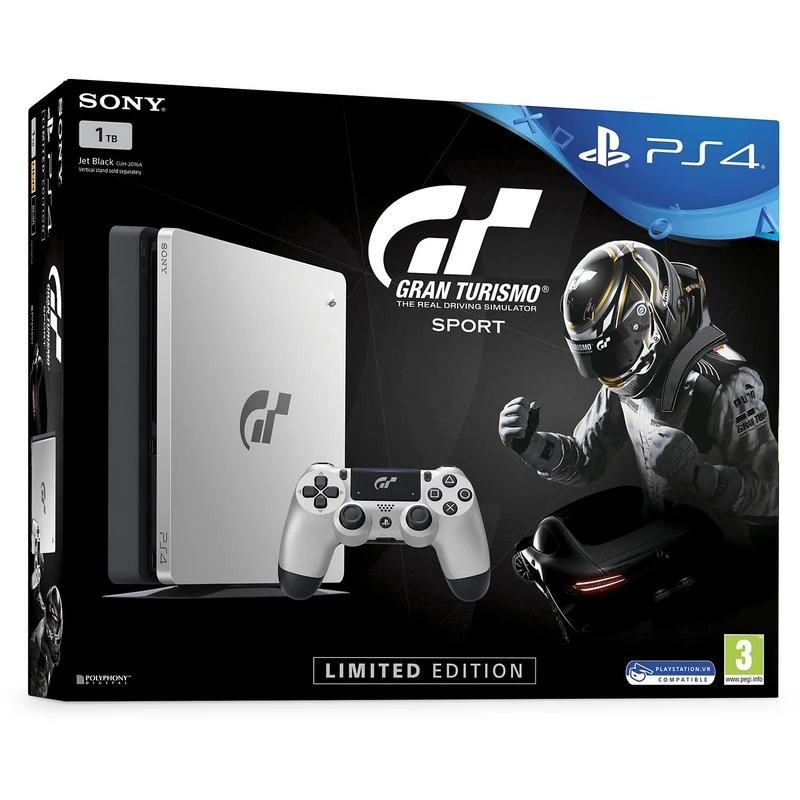Console SONY Slim 1To Silver + Gran Turismo