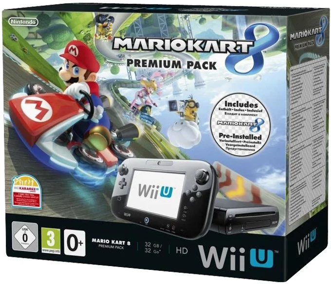 Console Wii U NINTENDO Wii U 32Go Mario Kart 8 pré-installé
