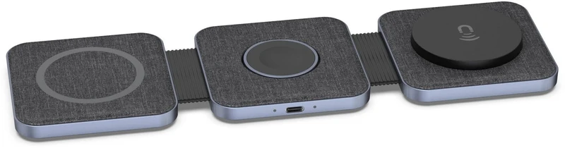 Chargeur ADEQWAT sans fil MagSafe 3 en 1 plat pliable 15W