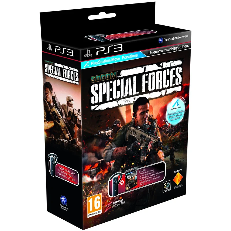 Jeu PS3 SONY Socom Forces Spé+Casques