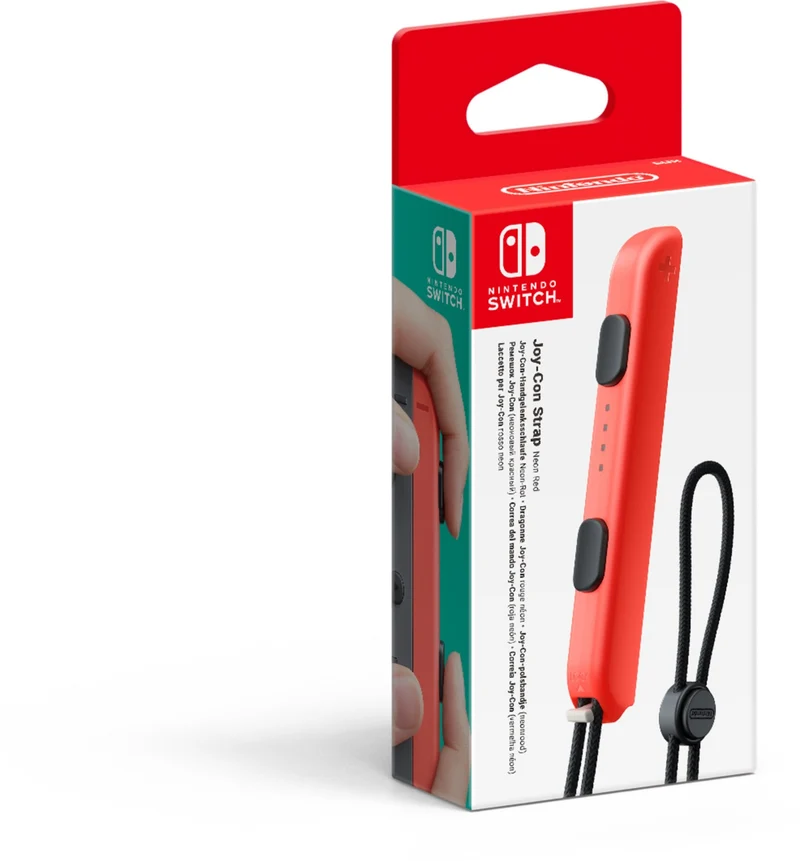 ACC. NINTENDO Dragonne Joy-Con Rouge Néon