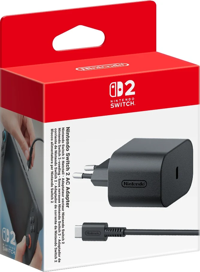 Chargeur USB C NINTENDO Adaptateur secteur Switch 1 & 2