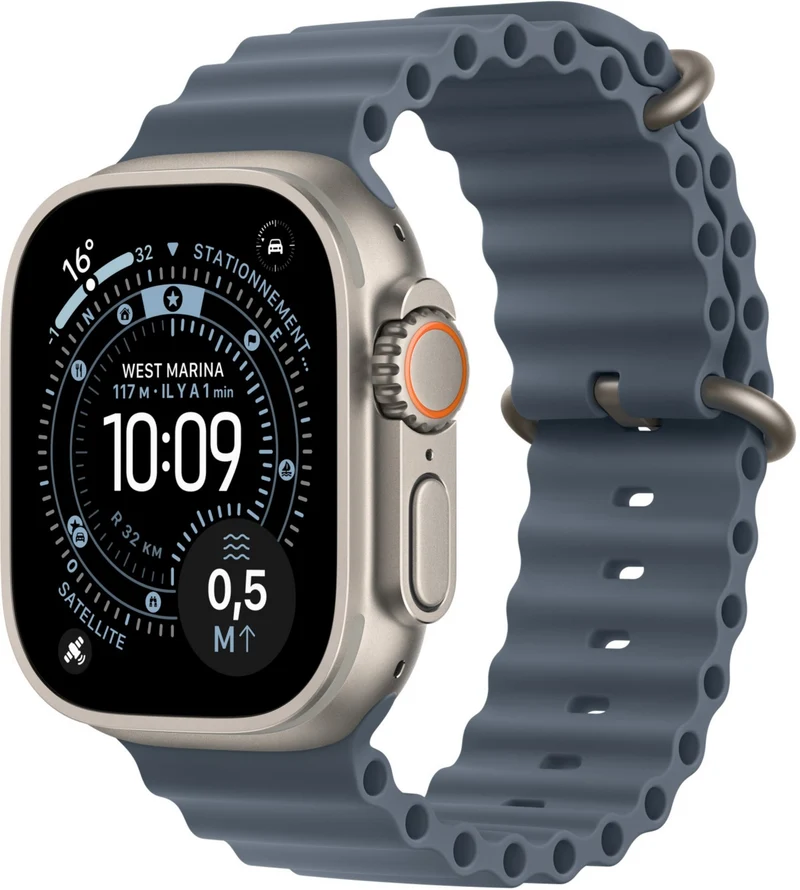 Bracelet APPLE 49 mm Océan bleu maritime naturel